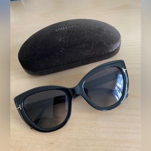 Tom Ford Anya 55mm polarized round sunglasses